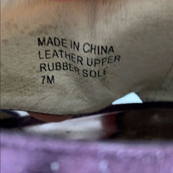 Michael Kors Burgundy Suede Platform Heels Sz 7 - Picture 5 of 6